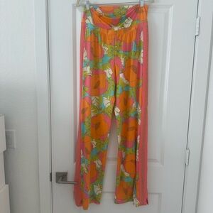 Trina Turk Vibrant Swimwear Floral Print Pants